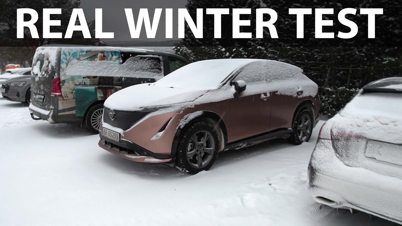 Nissan Ariya 87 кВтч FWD, тест Geilo, часть 2