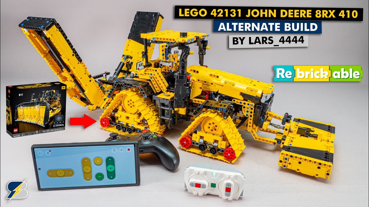 LEGO Technic 42131 John Deere 8RX 410 alternate build from Rebrickable by lars_4444