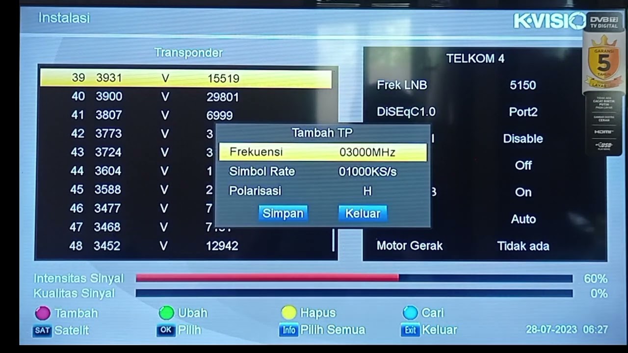CARA MENAMBAHKAN METROTV DIKVISION BROMO C2000