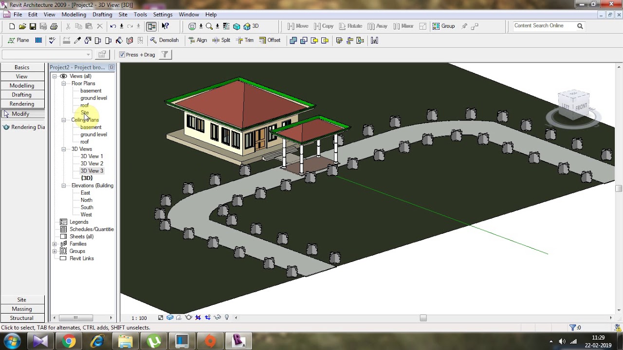 Revit architecture tutorial for landscape settings