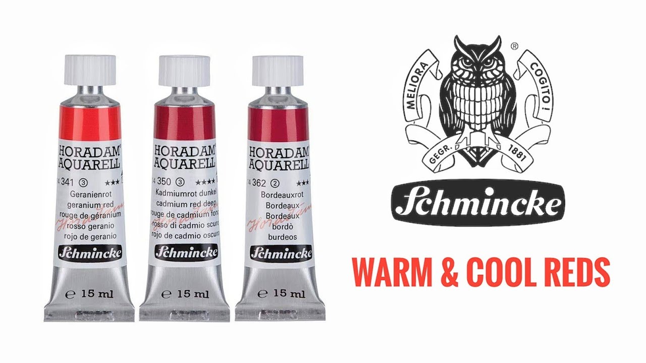 Schmincke Horadam Watercolors (Part 2) - Warm & Cool Reds