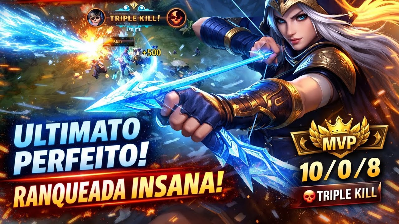 ❄️ Ashe Insana na Ranqueada! Controle Total e Flechas Decisivas no Wild Rift 🎯🔥