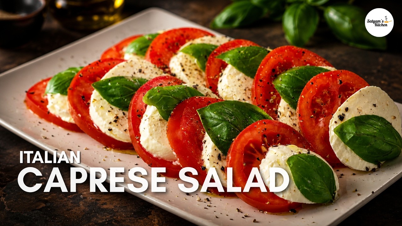 🇮🇹 Classic Caprese Salad: A Taste of Italy in Every Bite