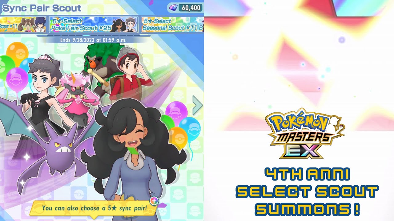 Pokemon Masters EX - 5k Paid Gems Pokefair Select Scout!