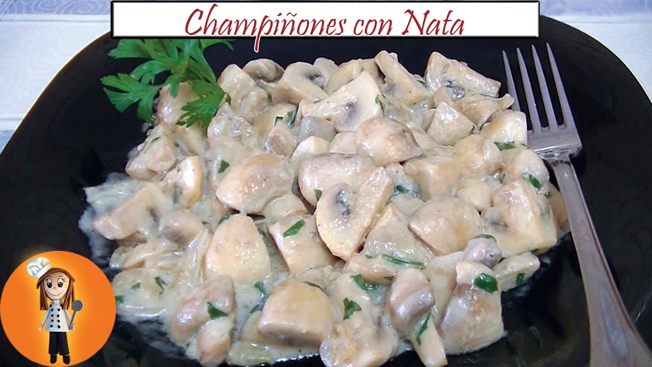 Champiñones con Nata | Receta de Cocina en Familia