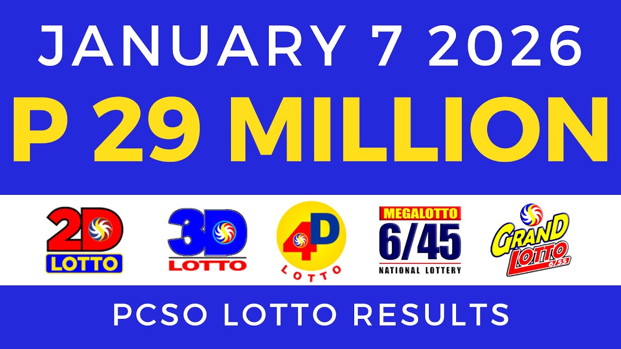 Lotto Result Today 9pm January 7 2026 PCSO