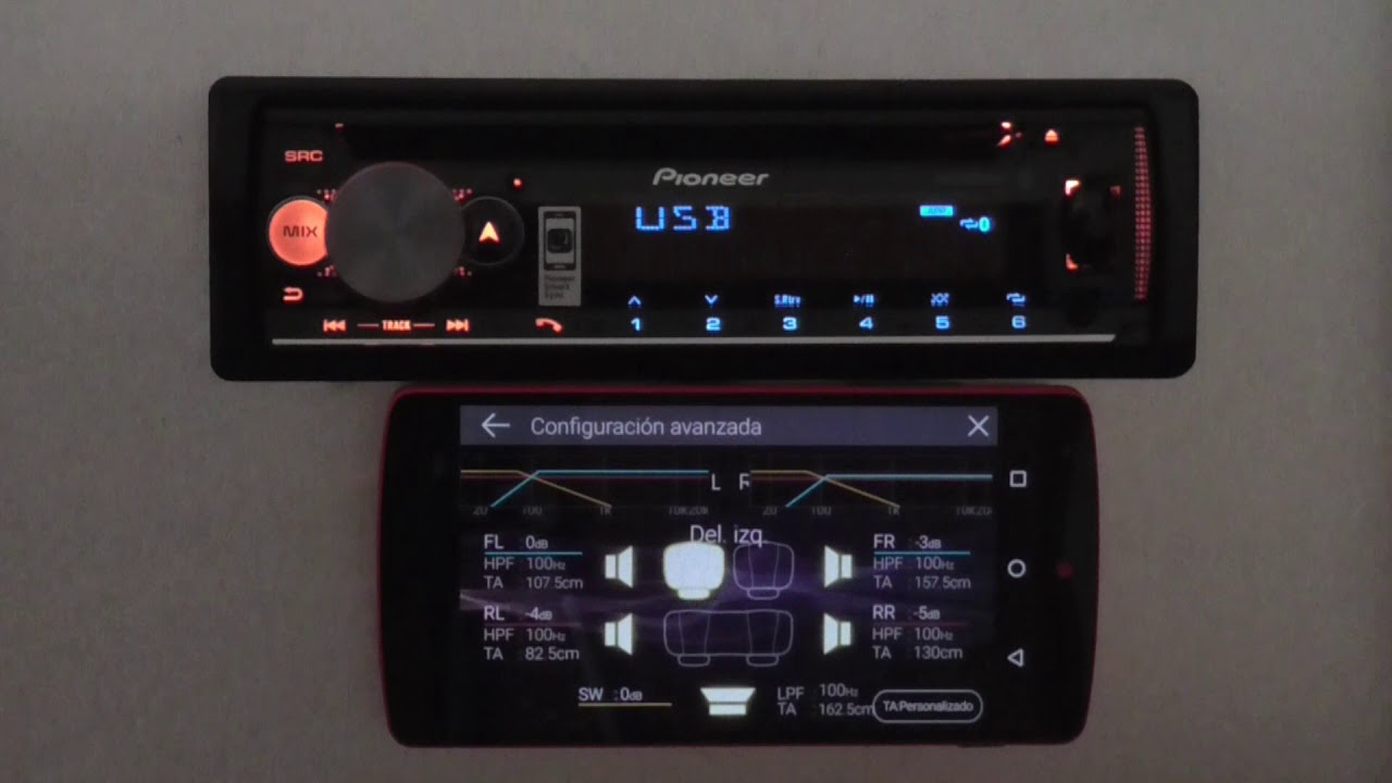 DEH X500BT Configuración Avanzada de Audio con Pioneer Smart Sync app