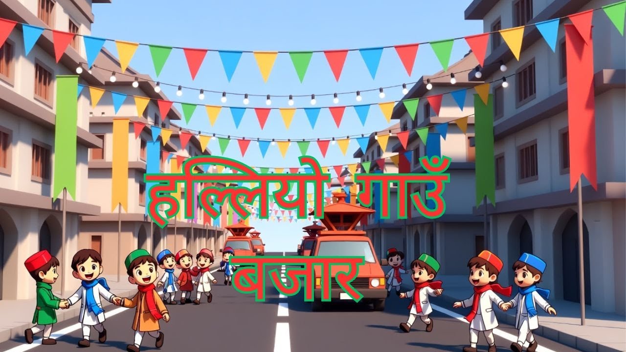 NepAi StuDio | Halliyo Gaun Bazar -  हल्लियो गाउँ बजार | New Road Nepali Cartoon Dance Video 2026