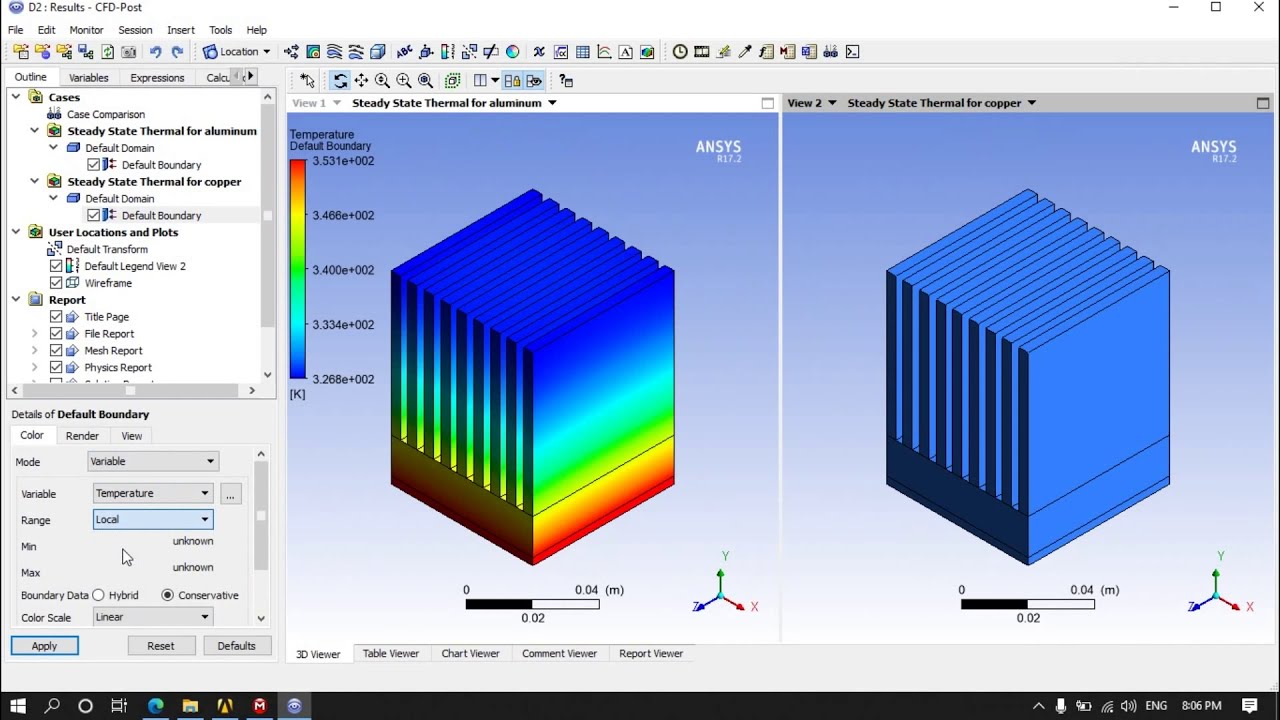 Analysis on Heat sink in ansys workbench steady state thermal
