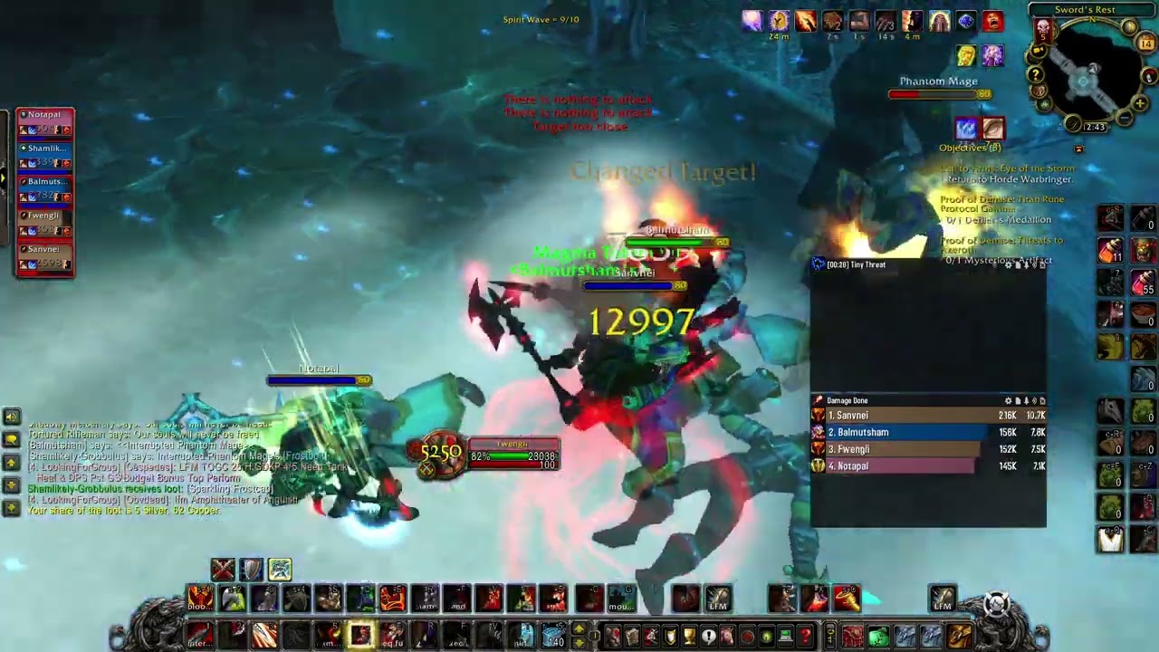 WoW WotLK Classic fury warrior pve Titan Rune Gamma Halls of Reflection 2