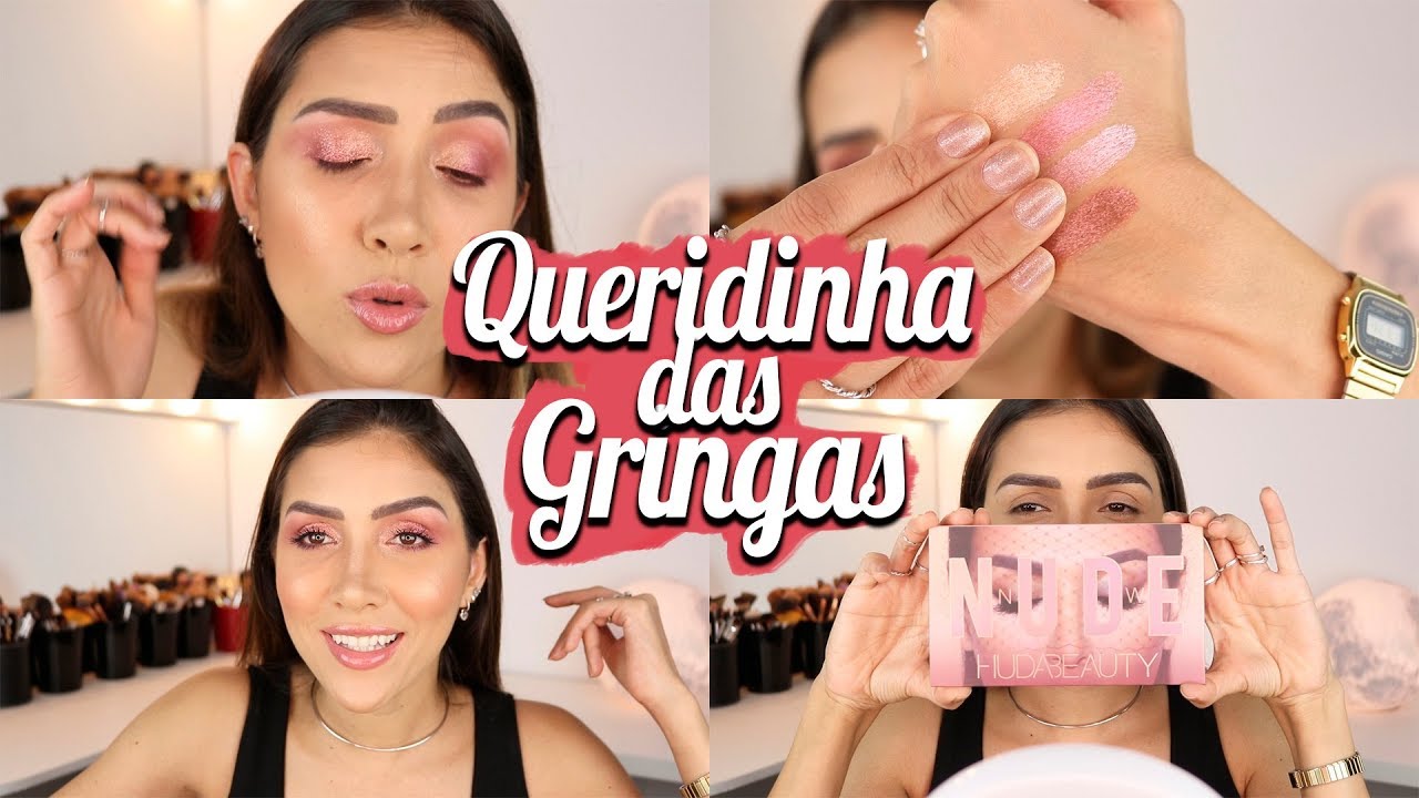 RESENHA da PALETA mais BOMBADA do INSTAGRAM | HUDA BEAUTY NEW NUDE