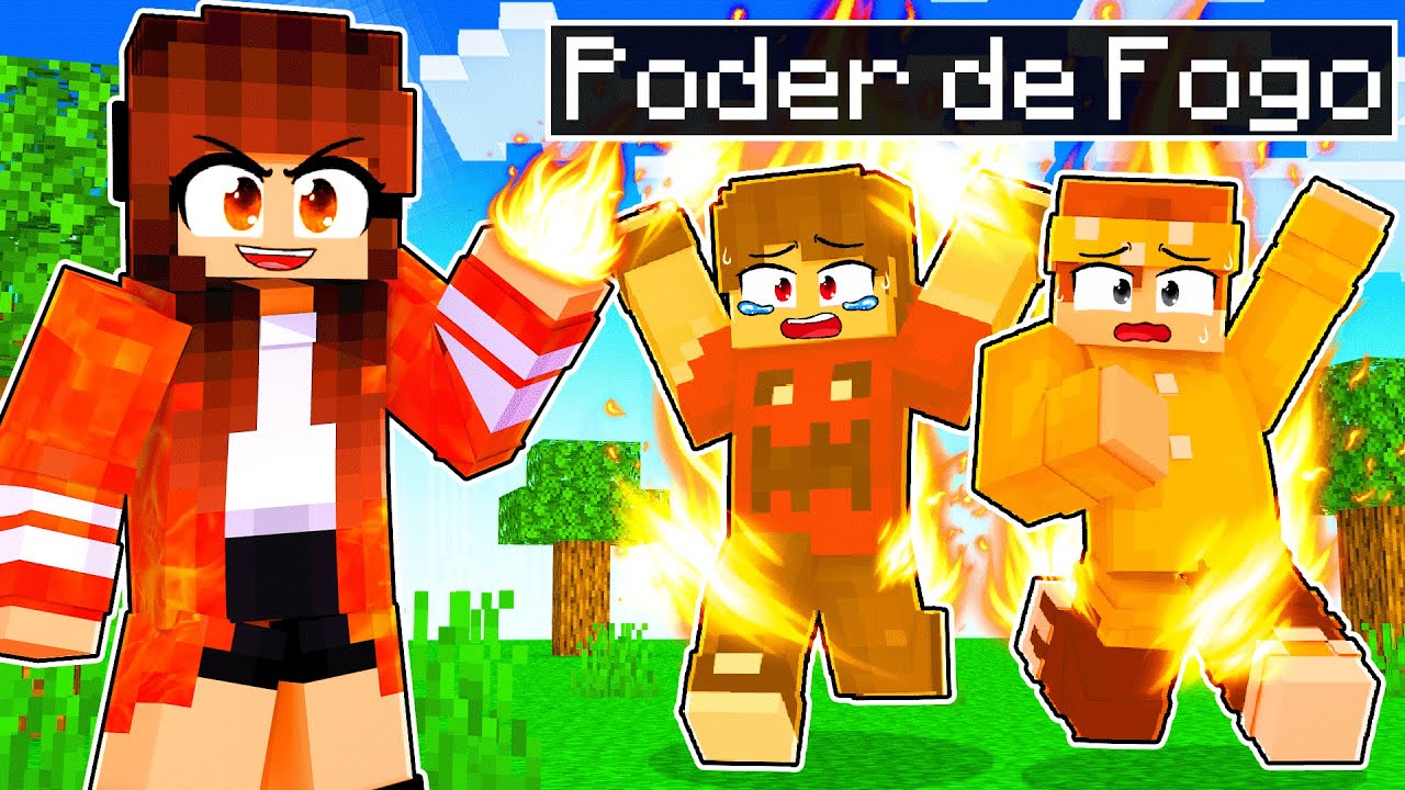 MIIKA tem PODERES DE FOGO no Minecraft ◂Miika▸