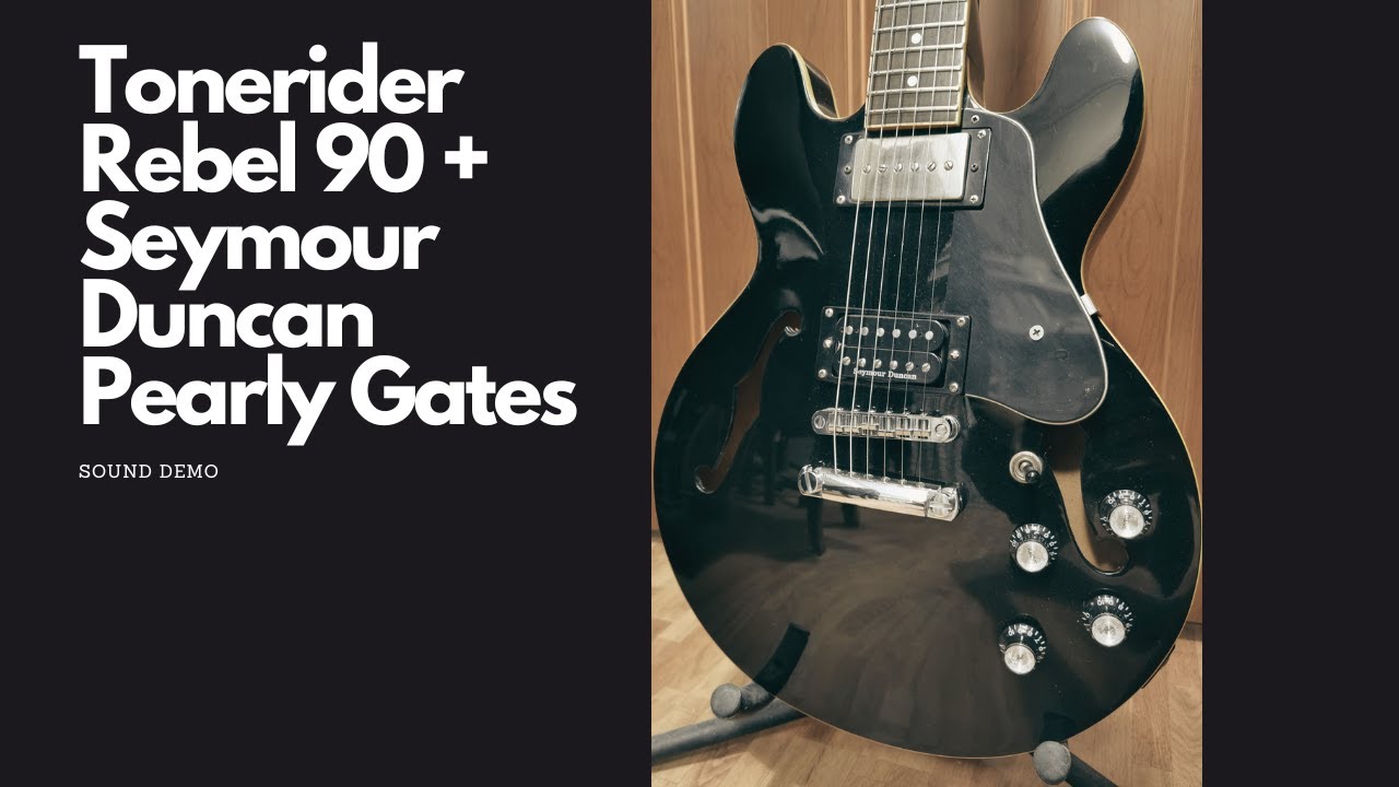 Tonerider Rebel 90 + Seymour Duncan Pearly Gates on Epiphone ES339 demo (no talking)