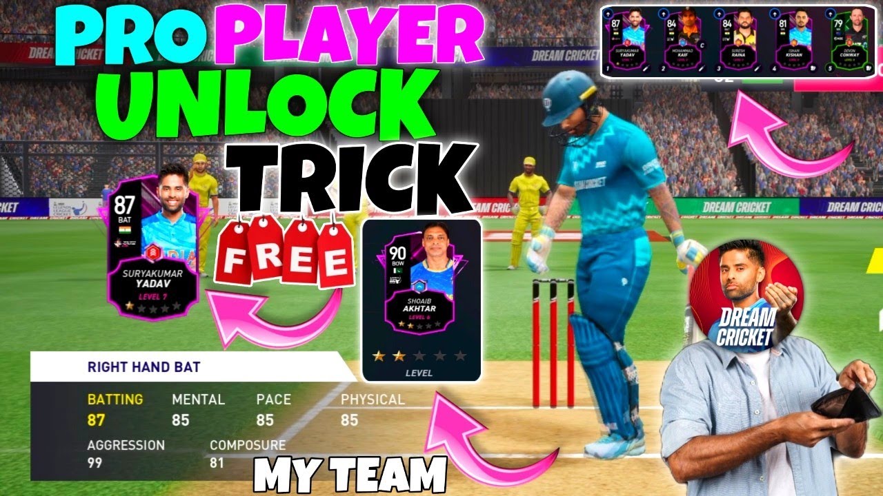 𝗗𝗥𝗘𝗔𝗠 𝗖𝗥𝗜𝗖𝗞𝗘𝗧™𝟮𝟱 !!! 𝗣𝗥𝗢 𝗣𝗟𝗔𝗬𝗘𝗥 𝗨𝗡𝗟𝗢𝗖𝗞 𝗙𝗥𝗘𝗘 - 𝗠𝗬 𝗧𝗘𝗔𝗠 𝗣𝗟𝗔𝗬𝗘𝗥 𝗨𝗡𝗟𝗢𝗖𝗞 !!!