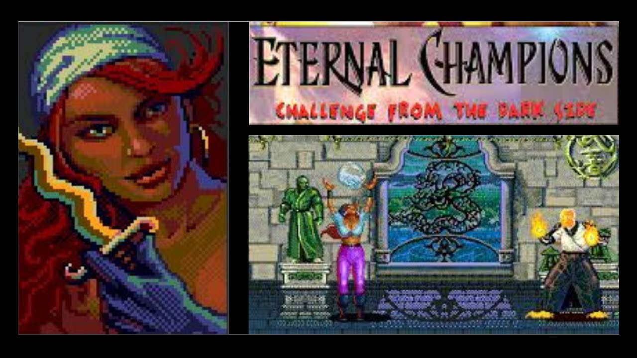 ETERNAL CHAMPIONS: CHALLENGE FROM THE DARK SIDE  - (SEGA CD) -  GAMEPLAY COMPLETA:  [ RIPTIDE ]