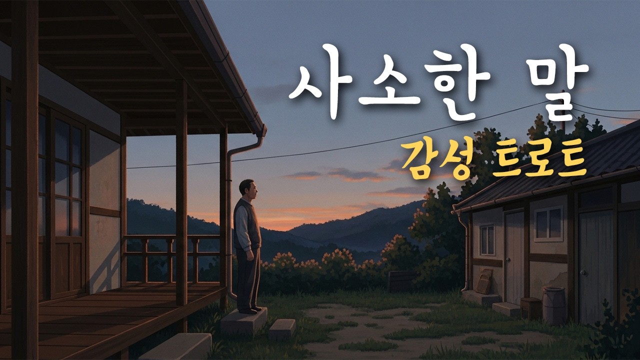 「사소한 말」 정통 트로트, 한마디의 후회 | 서음가