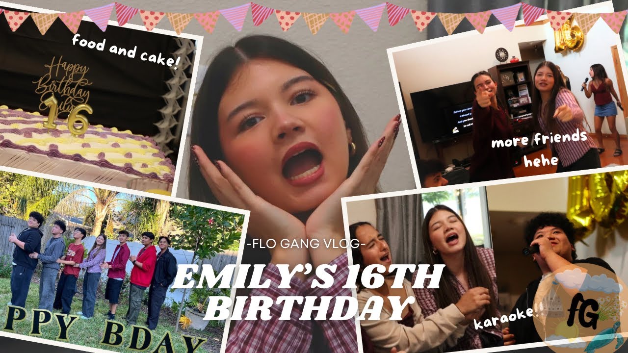 We celebrated Emily's 16th Birthday!! (flo gang vlog)