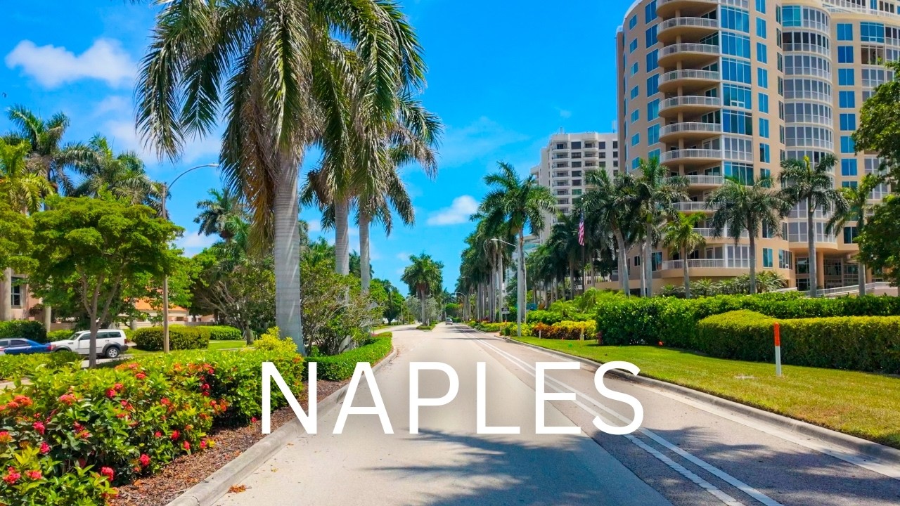 Driving Through Naples Florida | From Vanderbilt Beach/Naples Park area to Fifth Avenue South