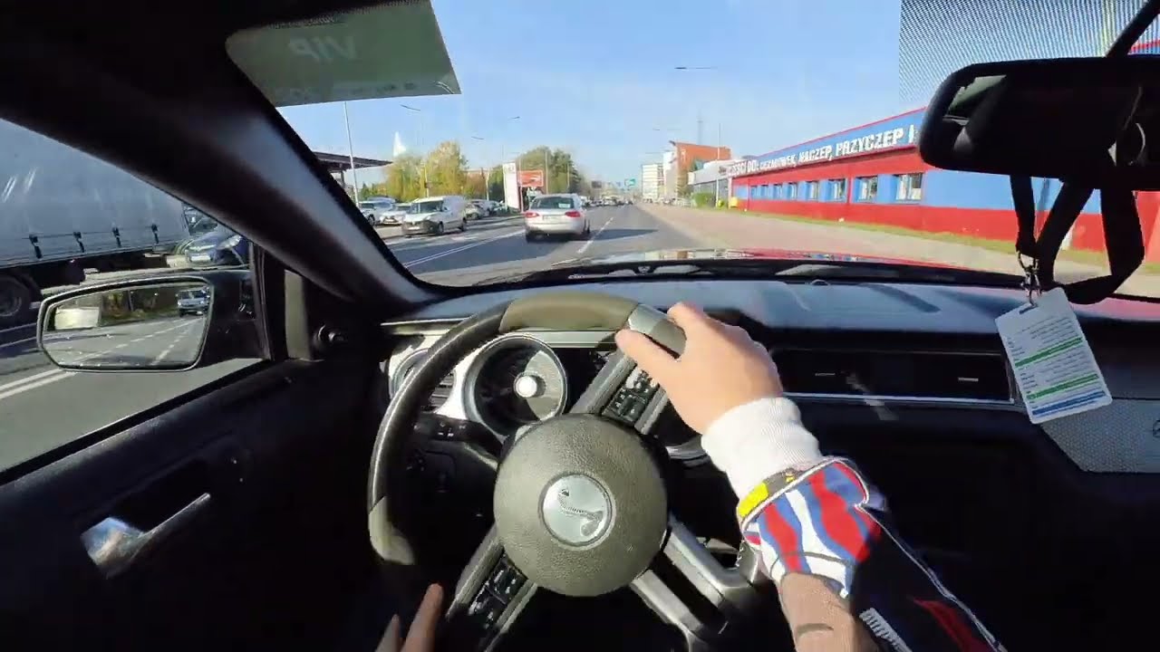 2011 Ford Mustang Shelby GT500 V8 540 hp Supercharger - POV Test Drive custom longtube exhaust sound