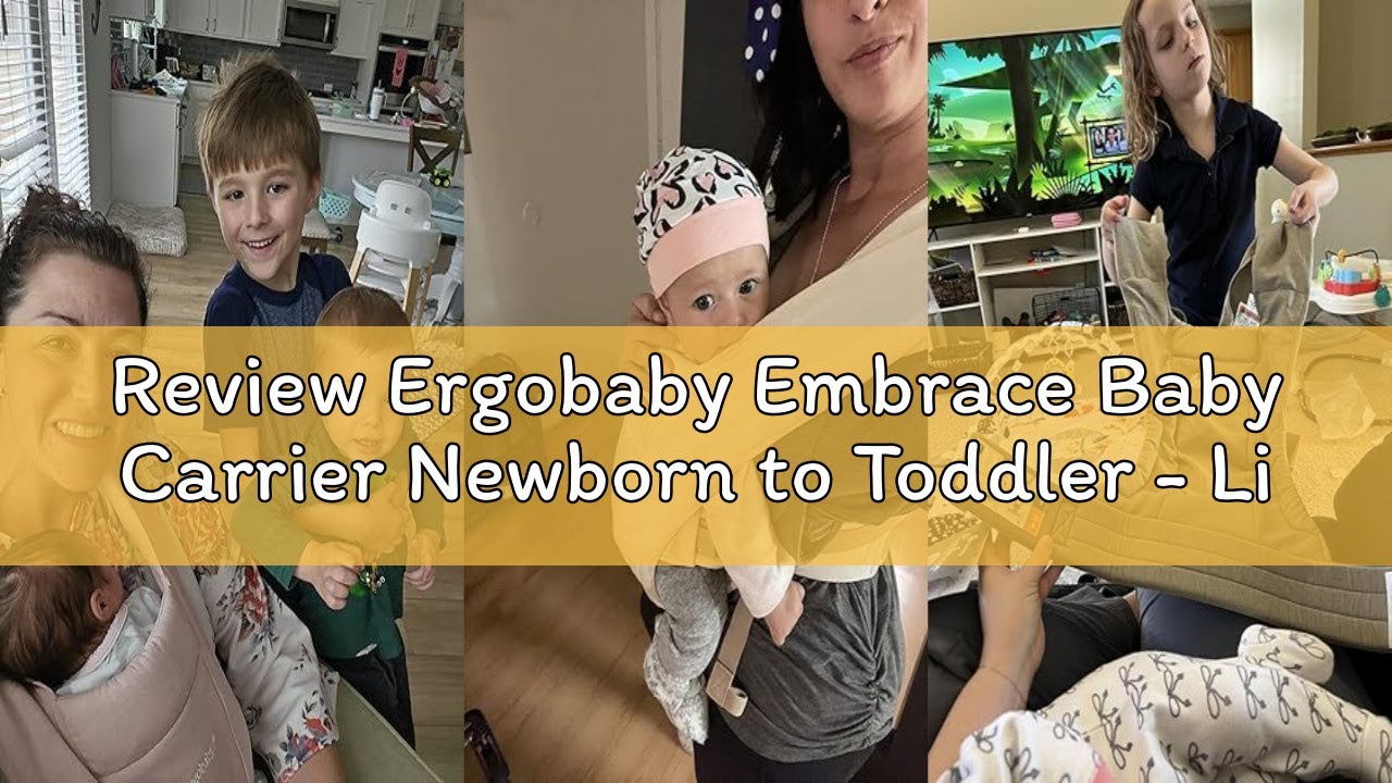 Review Ergobaby Embrace Baby Carrier Newborn to Toddler - Lightweight Ergonomic Baby Carriers - Cozy