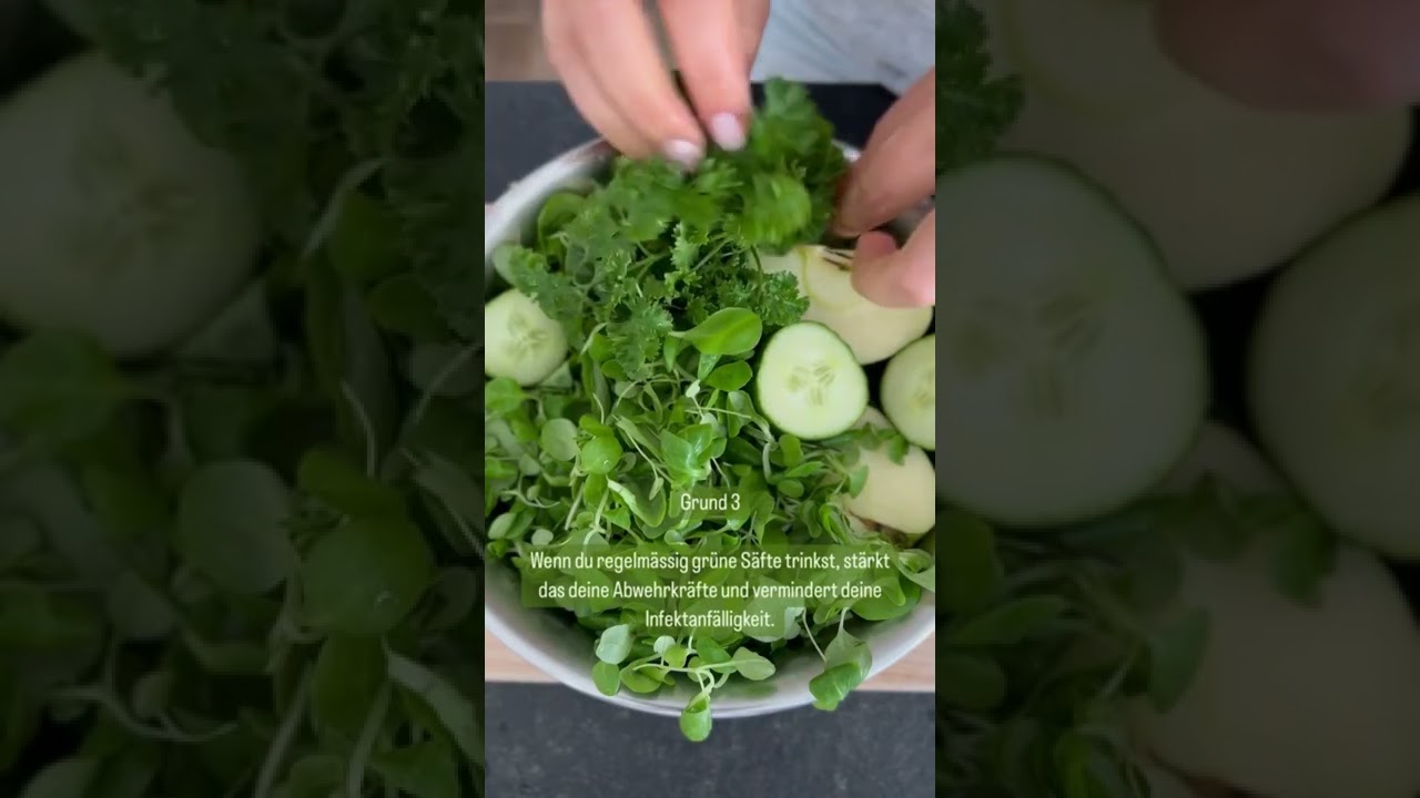 5 Gr&uuml;nde, warum du regelm&auml;&szlig;ig gr&uuml;ne S&auml;fte trinken solltest 🥬🥒🍏 #evo820 #kuvings #health #rezept