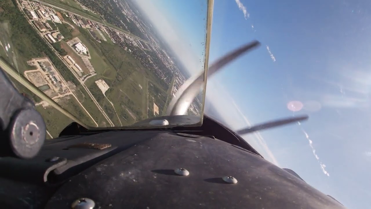 A-1 Skyraider pilots view 2023 Wings Over Houston
