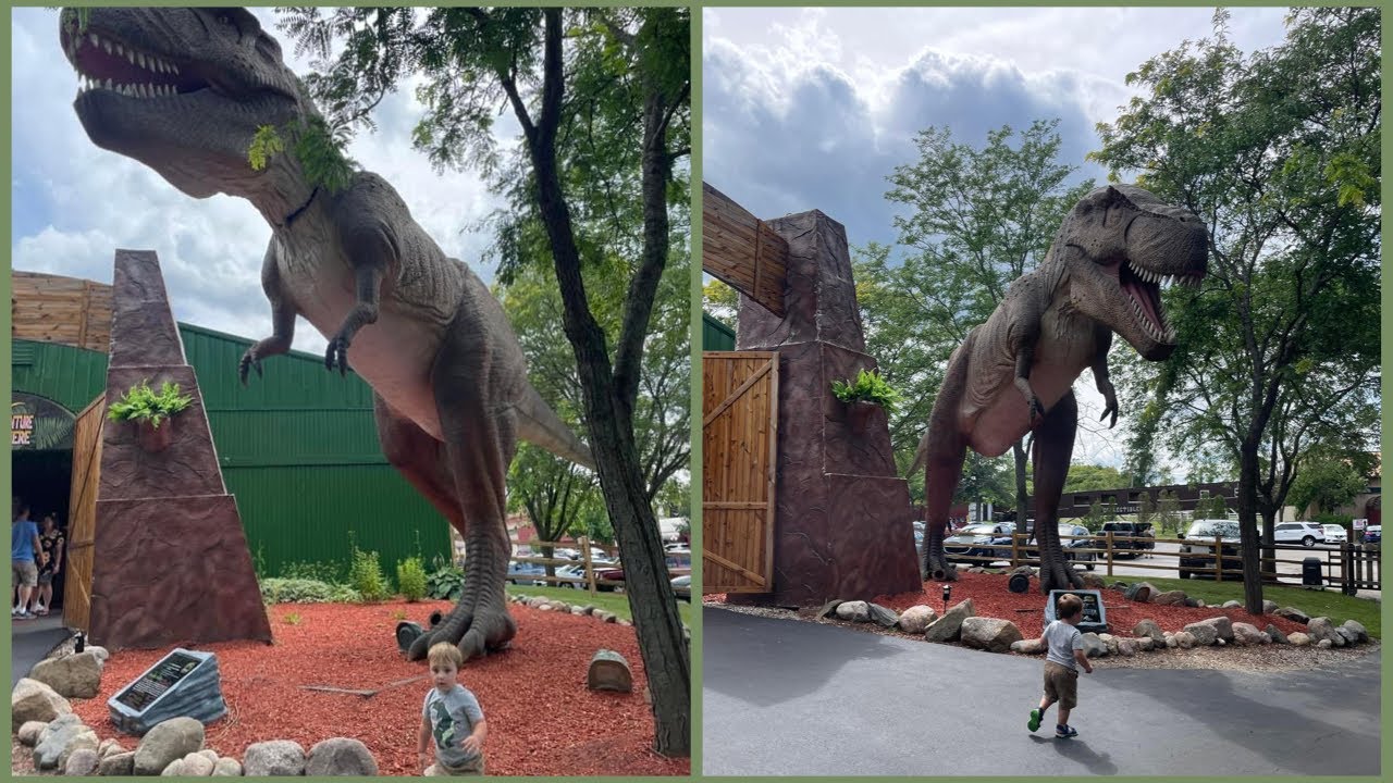 Jurassic Gardens at the Volo Auto Museum - Xander’s 2nd Birthday