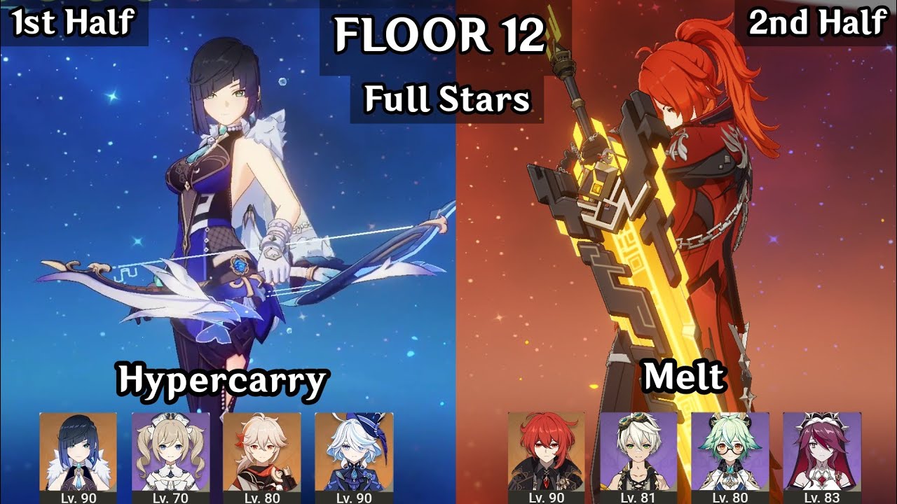 C2 Yelan Hypercarry + Diluc Melt | 5.1 Spiral Abyss Floor 12 9 Star | Genshin Impact