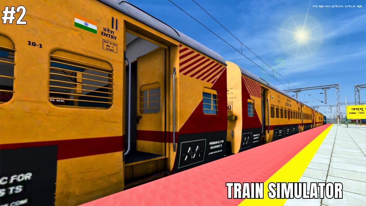 Varansi - Jammu Tawi Begampura Express || Indian Railway Train Simulator || Pc Gameplay [ FHD ]