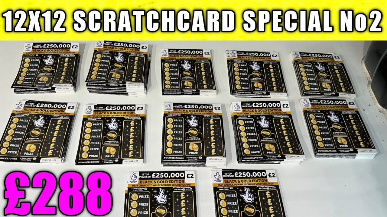 12 x12 Scratchcard Special £288 No2