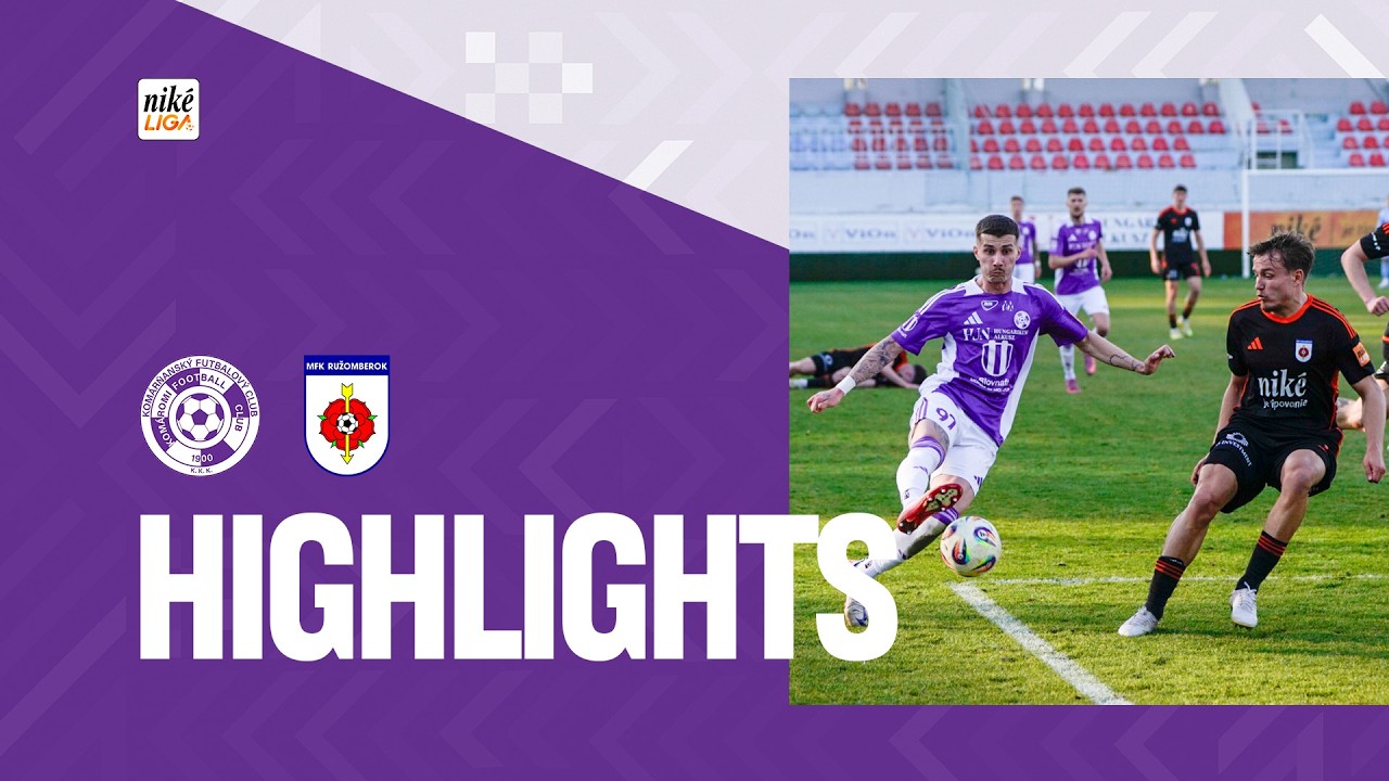 Összefoglaló/Zostrih zápasu - KFC Komárno - MFK Ružomberok 3:0 (1:0)