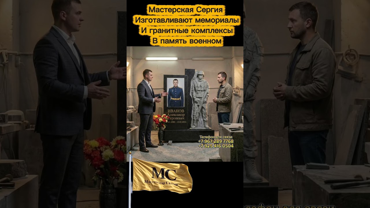Изготавливаем мемориалы и гранитные комплексы для военных #изготовлениепамятников #сво ￼