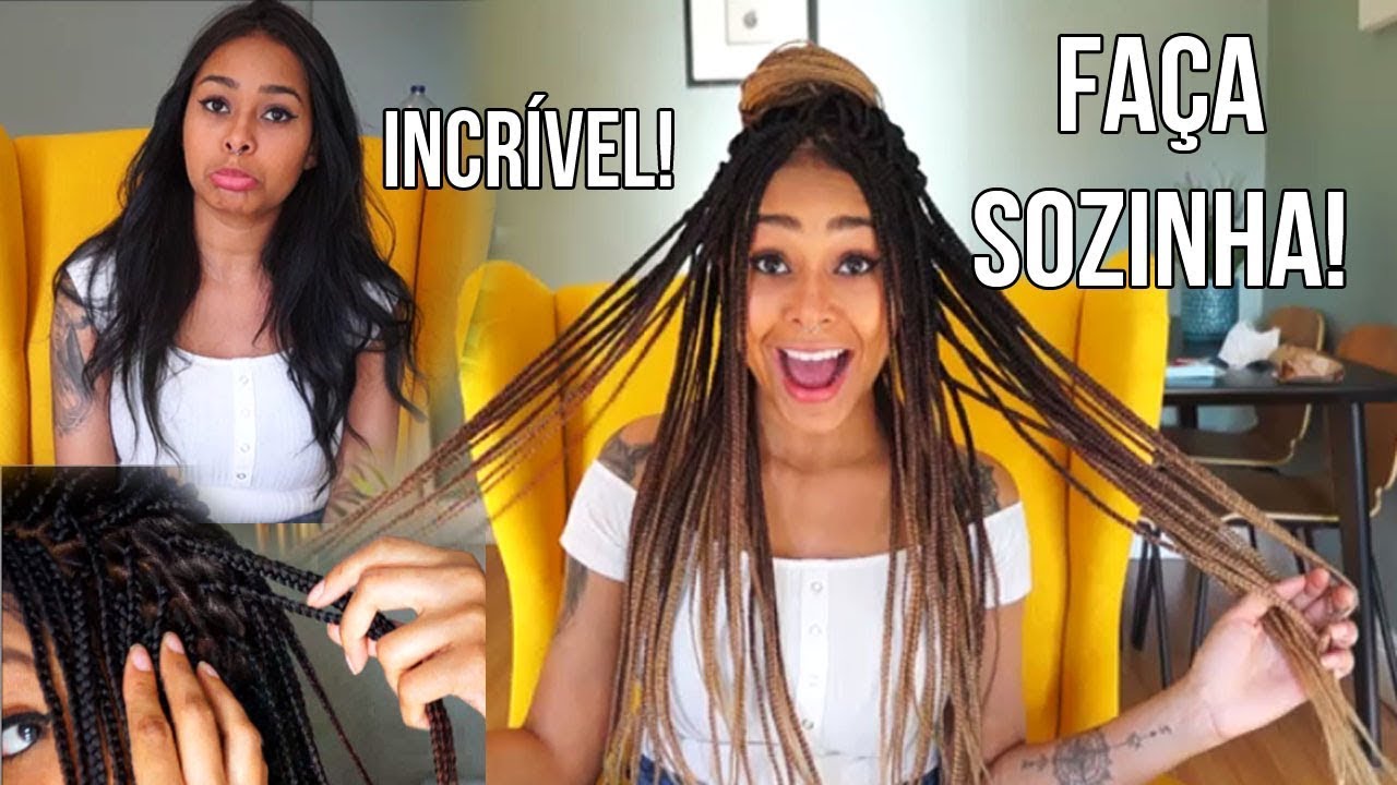 PERUCA DE BOX BRAIDS MUITO NATURAL! FULL LACE