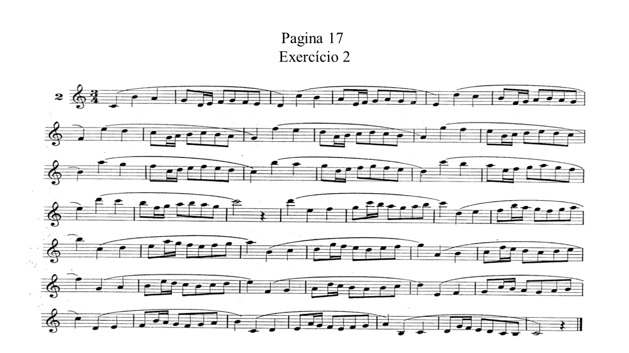 Método para Saxofone Amadeu Russo Pagina 17 Lição 2
