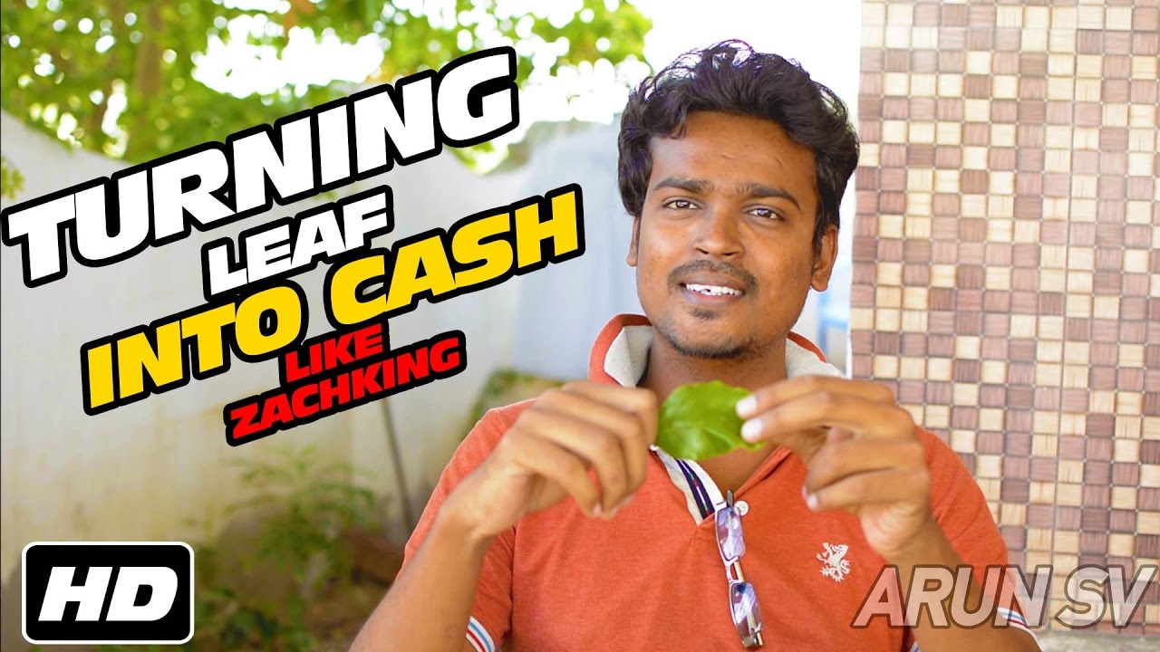 Turn leaf into cash Zach king magic vine Parody by Arun Sv