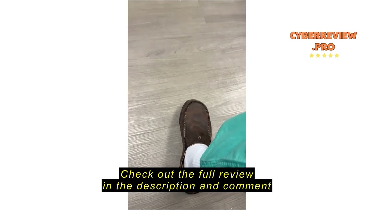 Review OLUKAI Moloa Men's Premium Leather Shoes, Easy Slip On & Off Design, Casual & Versatile Loafe