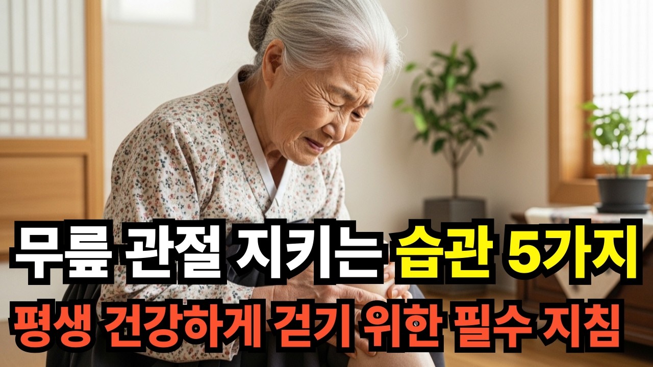 무릎 관절 지키는 생활 습관 5가지#정보#인생사#돈#노후#조언#절약#건강#노후#대책#병#예방#습관#노년#60대#70대#80대#90대#삶#인생