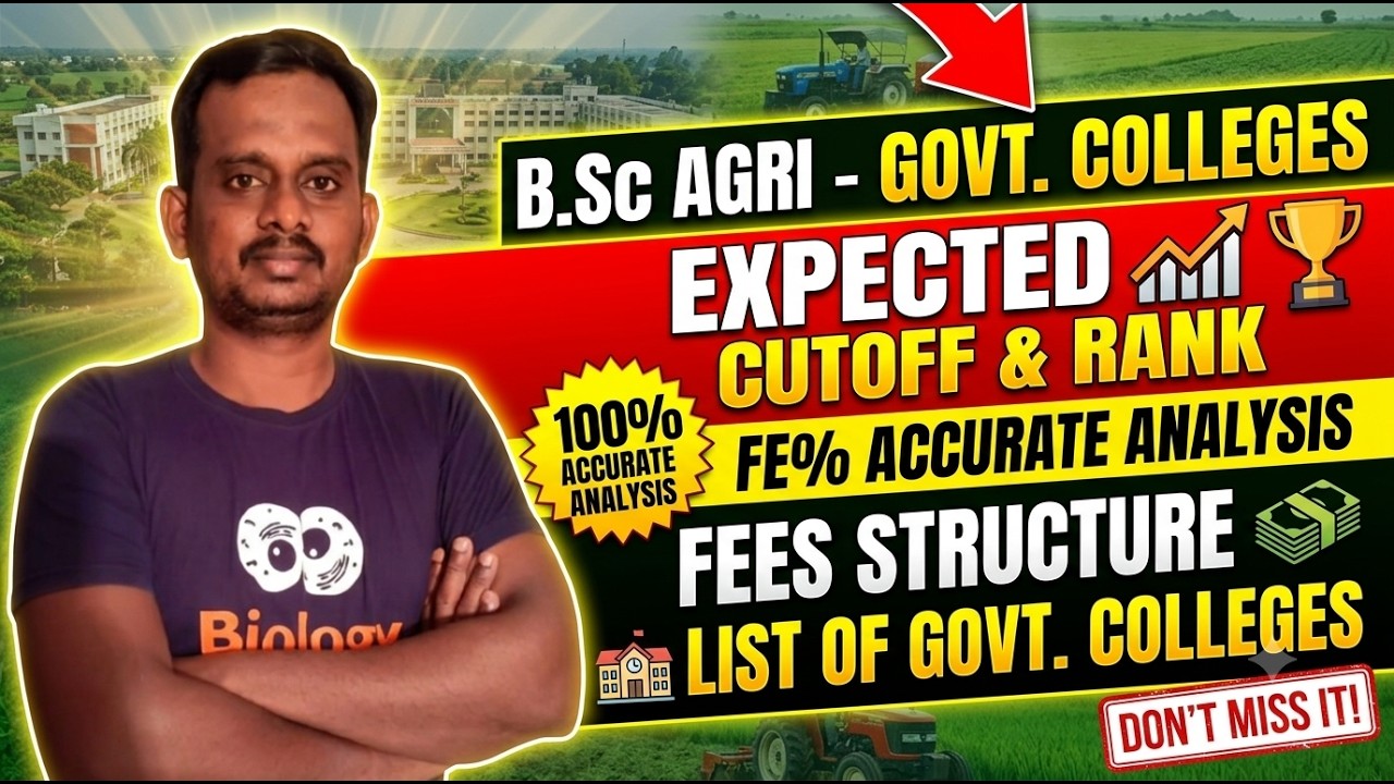 BSc Agriculture Cutoff Analysis / BSc Agri Rank List 2026 / BSc Agri Rank List Analysis / TNAU /