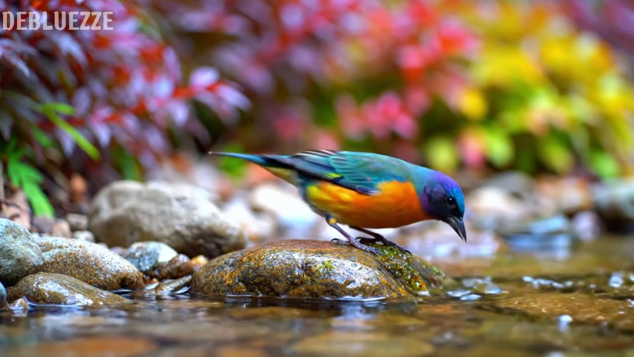 Nature Sounds & Relaxing Piano | 4K Birds Singing in the Forest for Deep Sleep & Healing