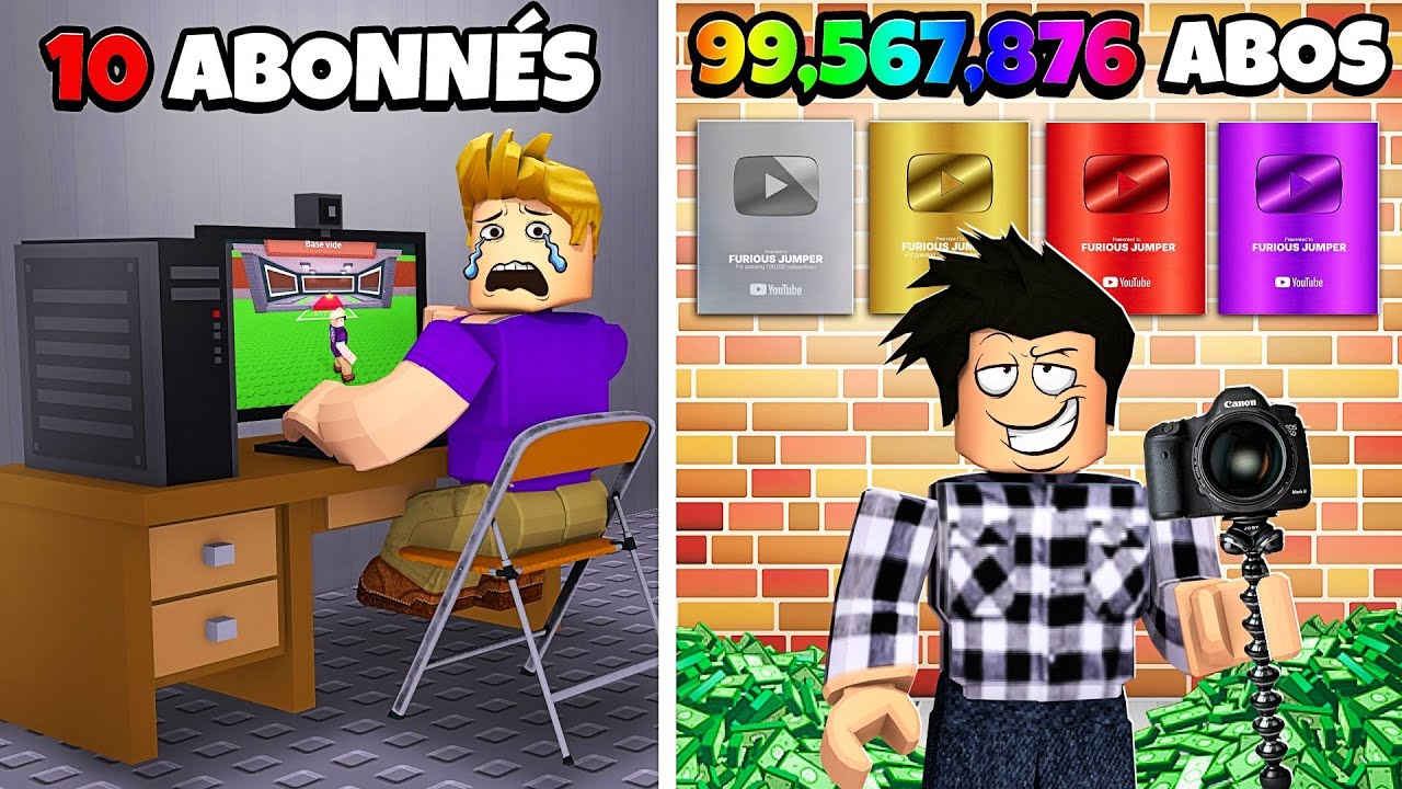 On est devenus des YOUTUBERS CÉLÈBRES et on a gagné des MILLIARDS dans Roblox YouTuber Simulator !
