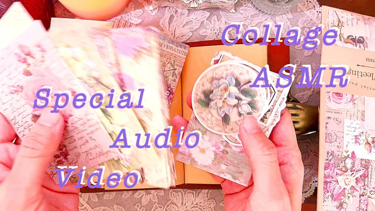 438 レモンと花刻み、🕰️🍋🌸asmr・scrapbooking・journaling・vintagenote・collagenote・decorativenote✨