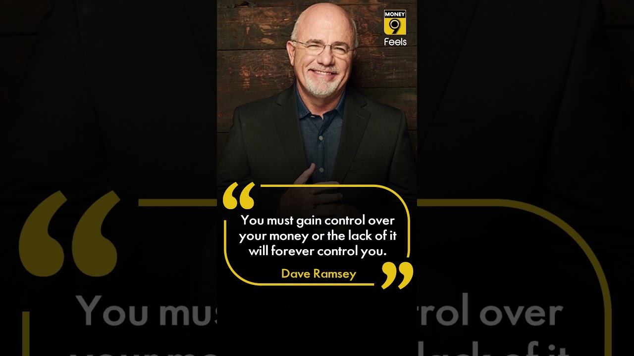 You must gain control over your money or the lack of it will forever control you.&rdquo; - Dave Ramsey
