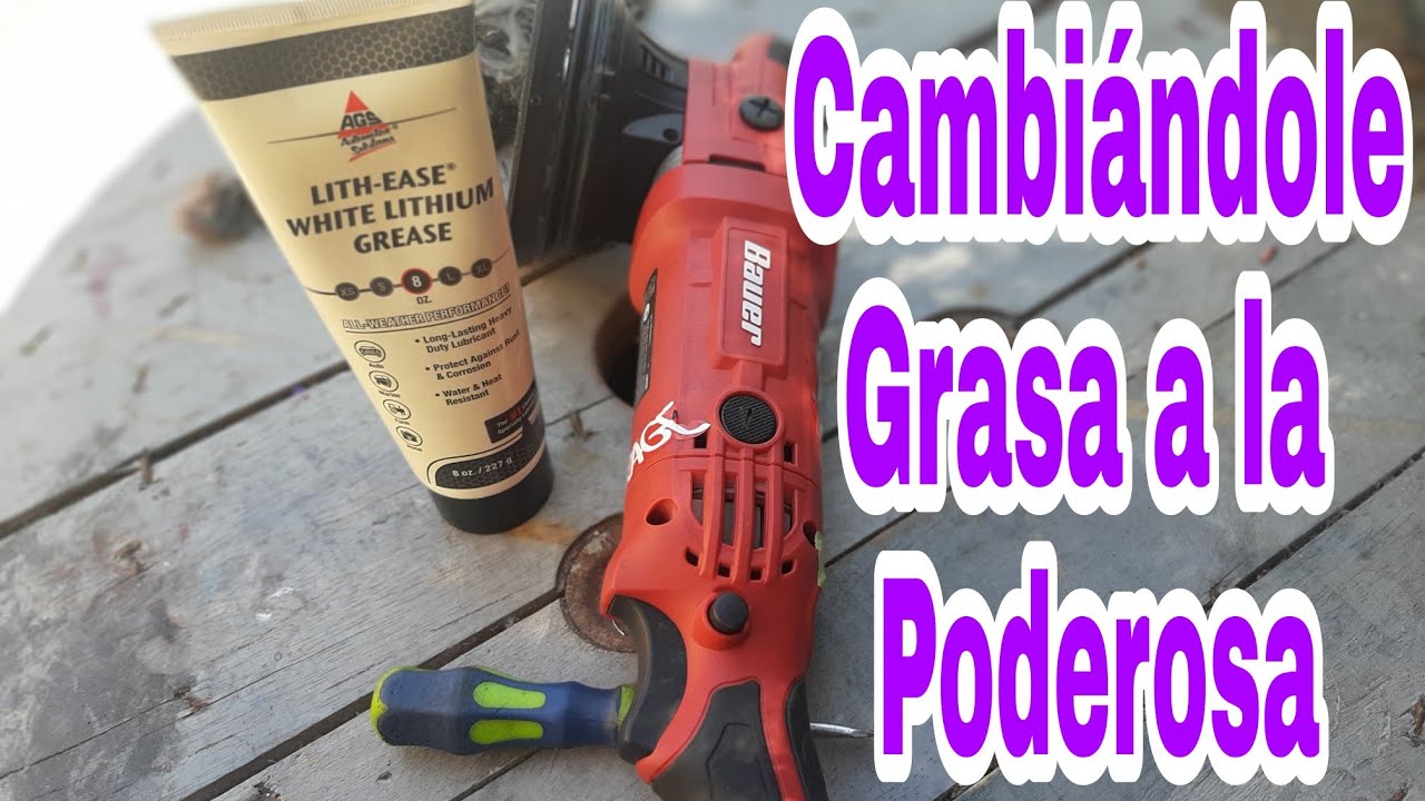 Pulidora Bauer, Cambio y nivelación de grasa.