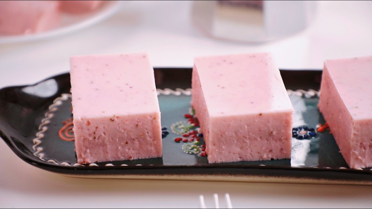 士多啤梨乳酪布甸 (布丁) Strawberry Yogurt Pudding Recipe