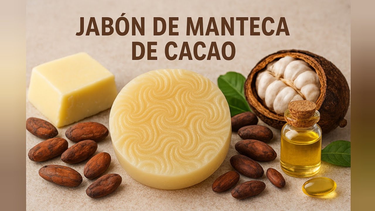 JABÓN de MANTECA de CACAO y MENTA : Hidratante y Refrescante 🌱 #53/100