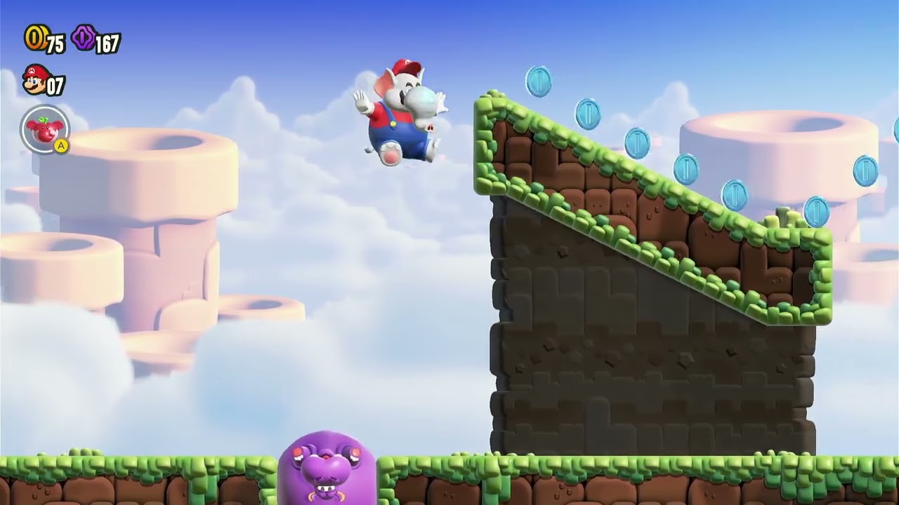 Mario Wonder   Ärea de treino para chapéu