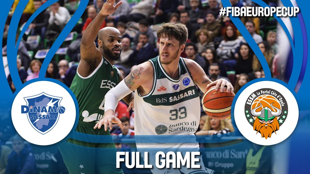 Dinamo Sassari (ITA) v ESSM Le Portel (FRA) - Full Game - RD. of 16 - FIBA Europe Cup 2017-18