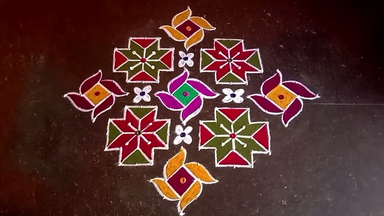 Maha Shivaratri festival special 17*1 dot rangoli and simple and beautiful rangoli designs 
