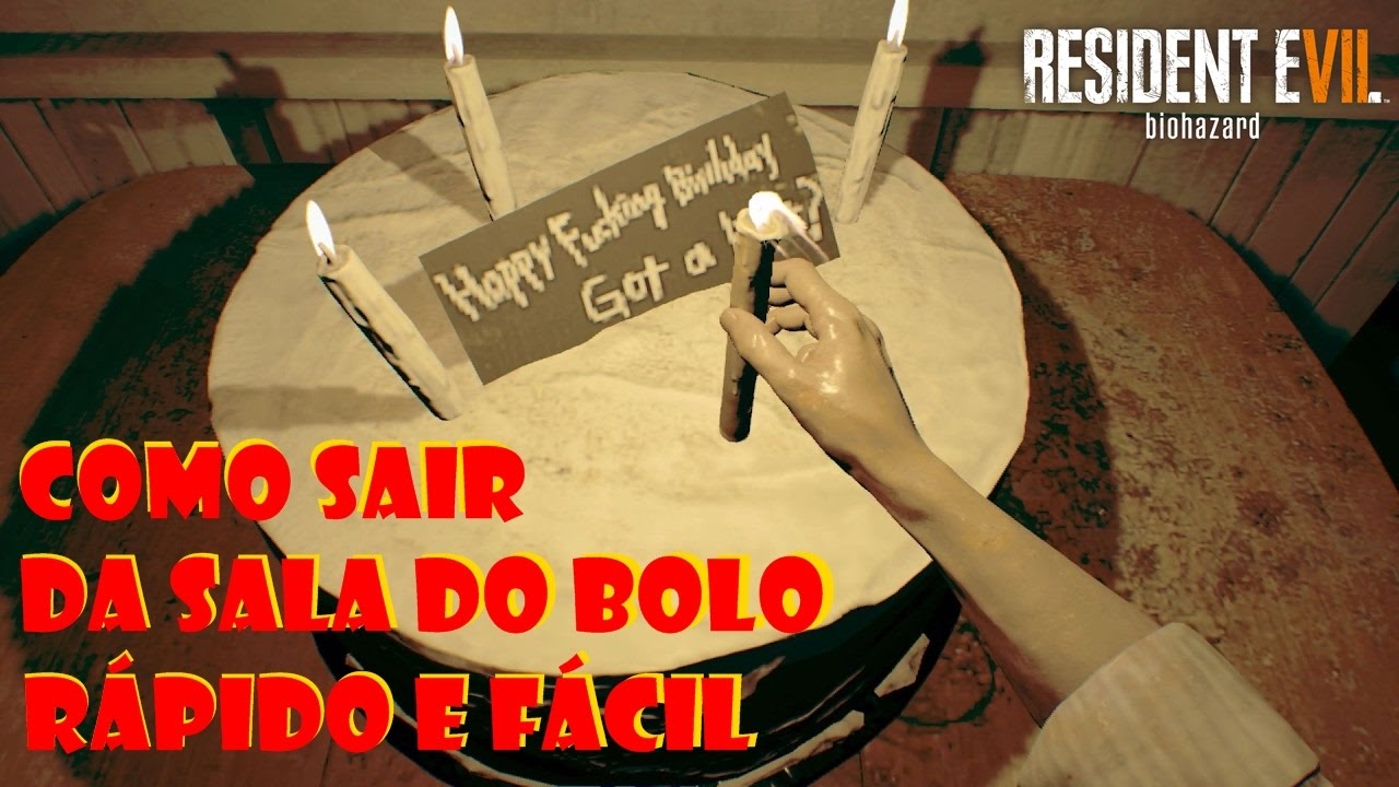 Resident Evil 7 - Como sair da sala do bolo 