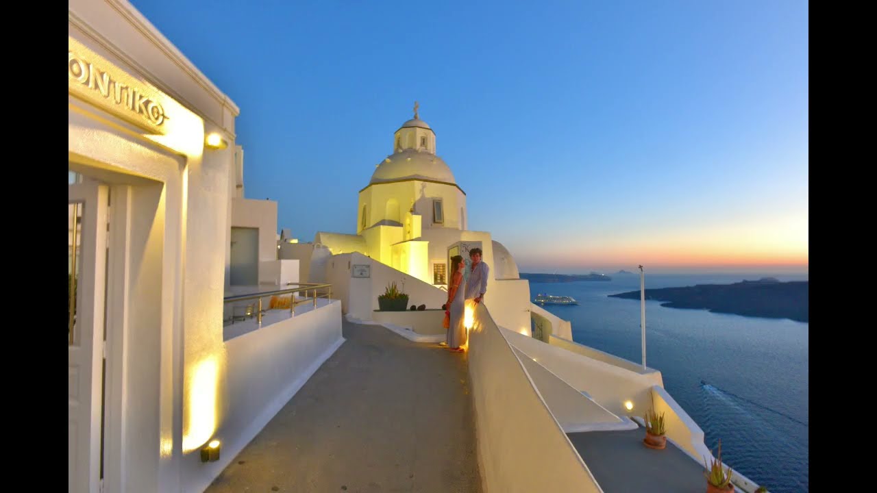 Santorini, Fira, Greece, A must-visit destination, the world's most beautiful sunset spots, sunsets,